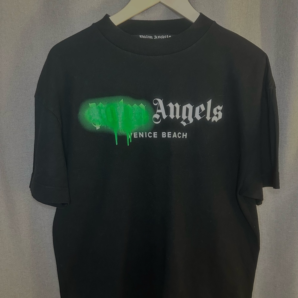 PALM ANGELS BLACK T SHIRT